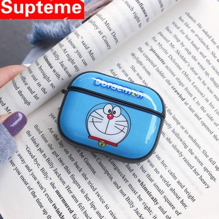 Case Desain Kartun Doraemon  Warna  Biru  untuk Airpod 