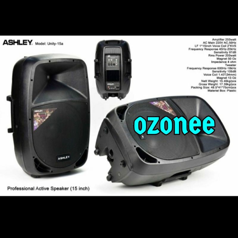 SPEAKER ASHLEY UNITY 15A 15 INCH AKTIF MONITOR ORIGINAL