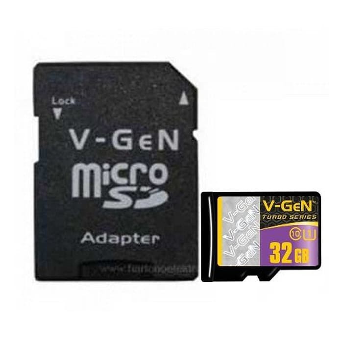 Memorycard V-GeN Micro SD 32GB Turbo With SD Adapter