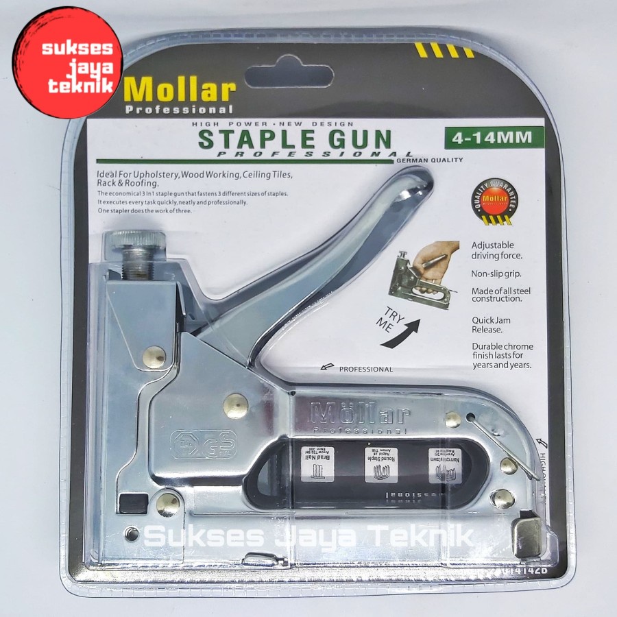 

Staples Gun Tacker Mollar 3 in 1 / Staple Jok Tembak Hekter 3 Way