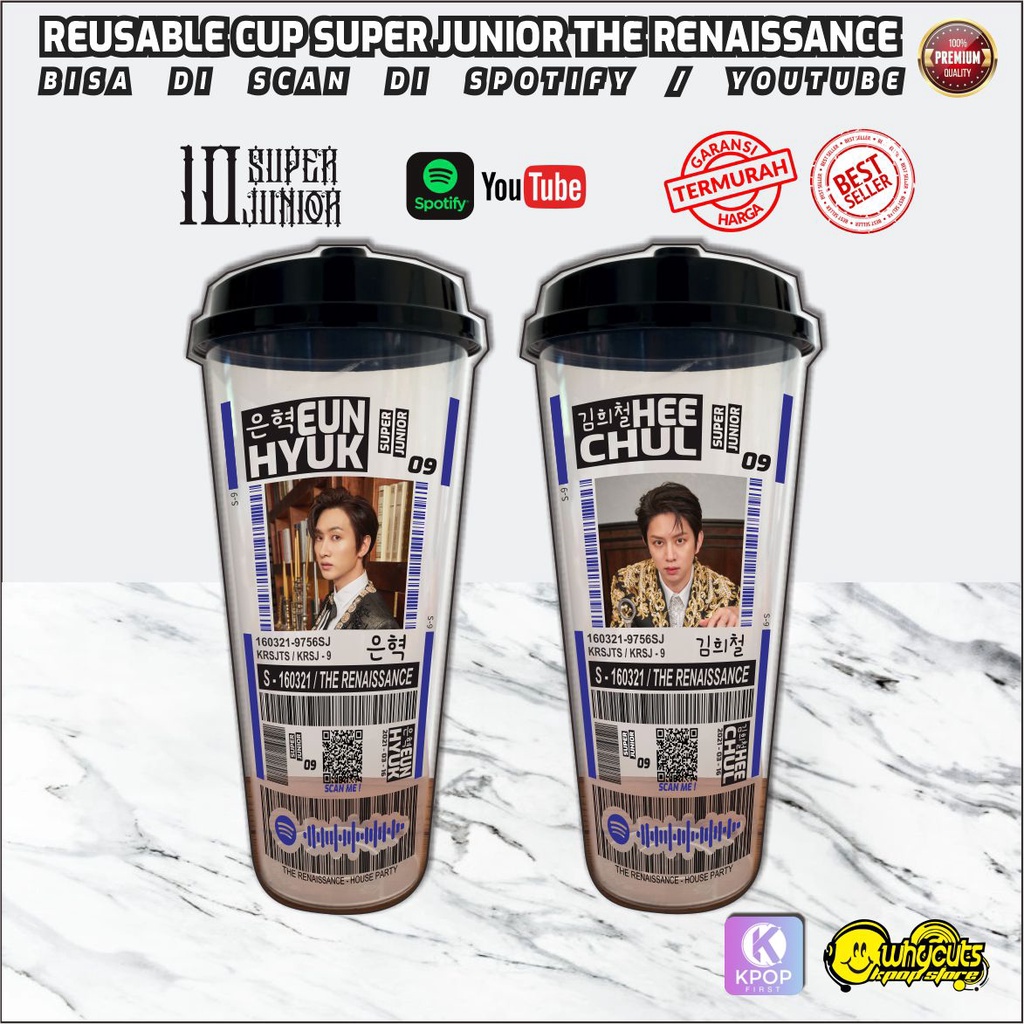 Reusable Cup Kpop // SUPER JUNIOR RENAISSANCE