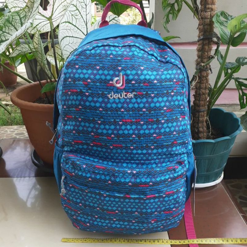 Tas Ransel Second / Preloved / DEUTER Street Il Hijau Corak / Tas Bekas.