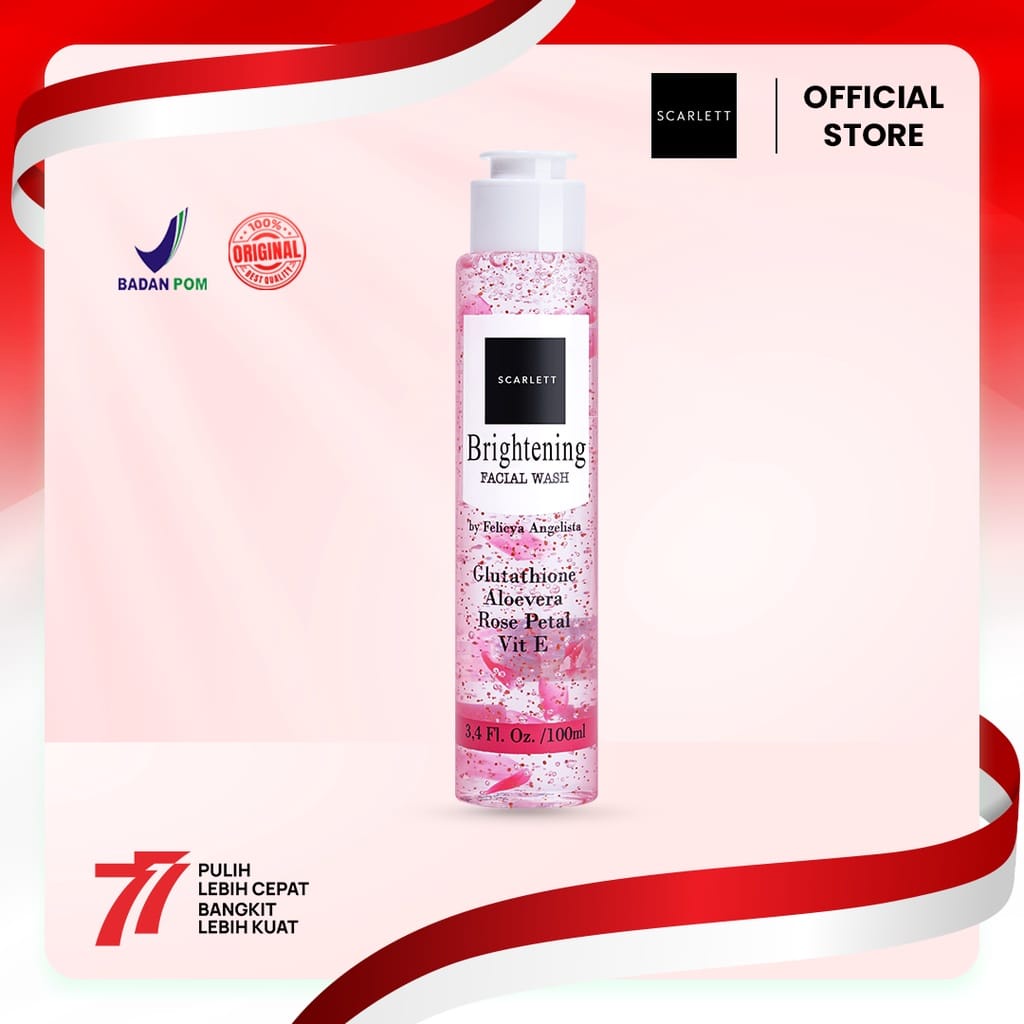 SCARLETT WHITENING FACIAL WASH BY FELIEYA ANGELISTA / SABUN WAJAH SCARLETT / SABUN PEMUTIH WAJAH