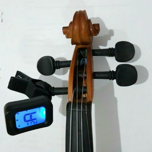 Tuner gitar jepit merk Deluxe Tuner stem gitar biola saksofon alat stem Tuner gitar Tuner biola