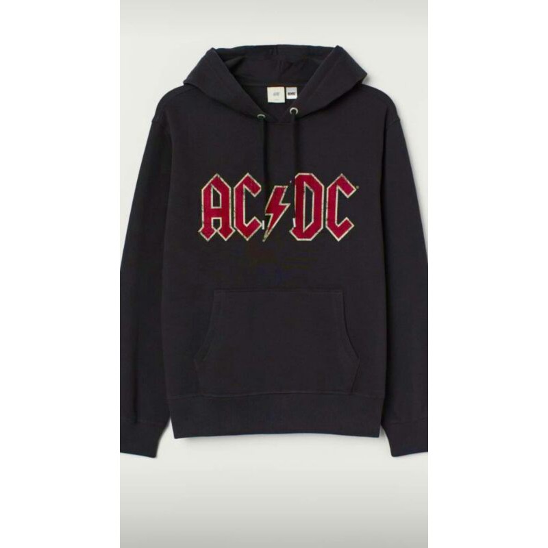 HOODIE H&M ACDC TOUR BLACK