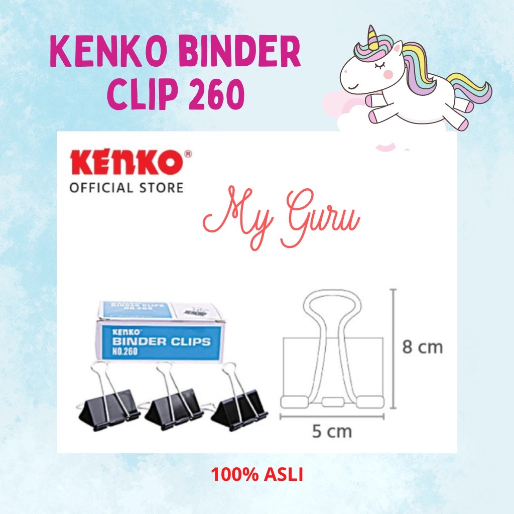

[PAK KECIL] BINDER CLIP / KLIP PENJEPIT KERTAS KENKO NO. 260