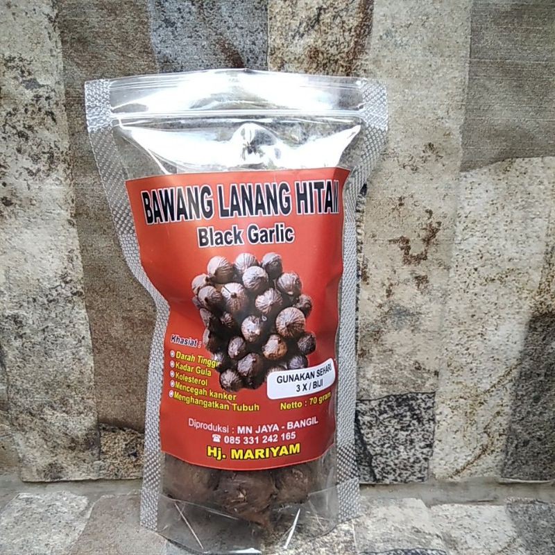 

Bawang Tunggal - Black Garlic (Bawang Hitam Black Garlic)65GR PREMIUM