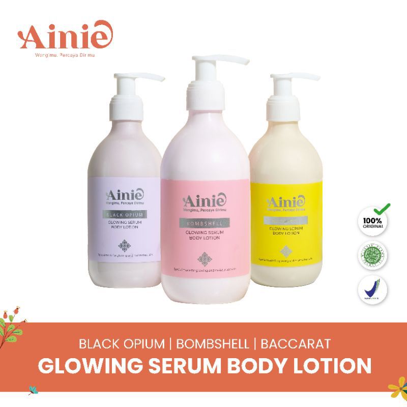 AINIE Glowing Serum Body Lotion) /handbody pemutih 300ml