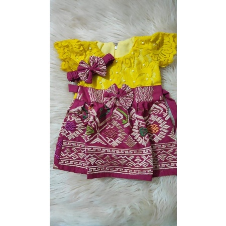 kebaya dress songket anak