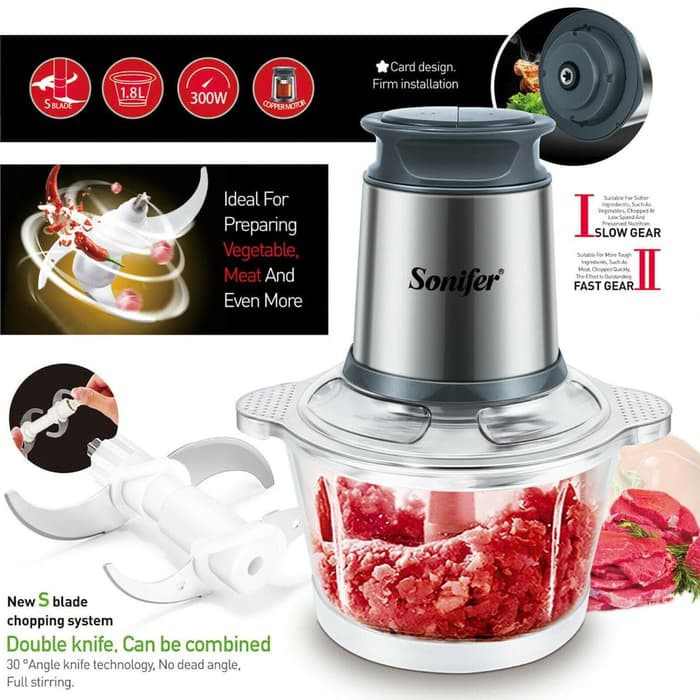 Sonifer Food Chopper SF-8057 coper mesin gilingan daging