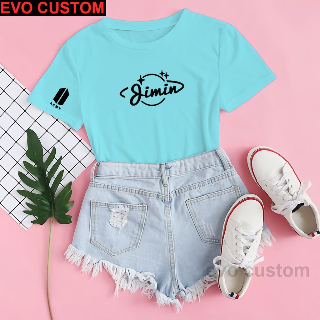 EVO - BAJU KAOS BTS MEMBER JIMIN TSHIRT KPOP OVERSIZE JUMBO / KAOS BTS ARMY JIMIN