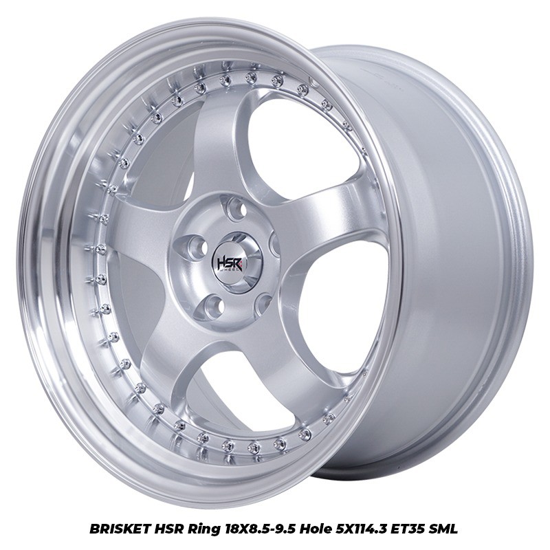 Velg Mobil HSR BRISKET 55443 Ring 18 Velg HSR WORK MEISTER Xpander HRV Civic Turbo Terlaris