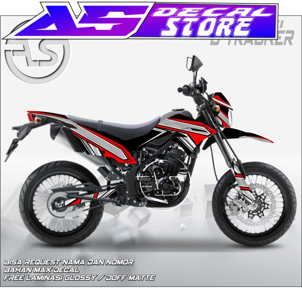 0416 DECALS STIKER FULLBODY CUSTOM MOTOR D-TRACKER