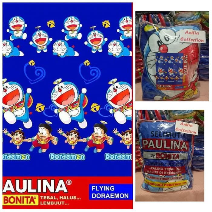 SELIMUT PAULINA by BONITA SIZE 160 X 200 - MOTIF : FLYING DORAEMON