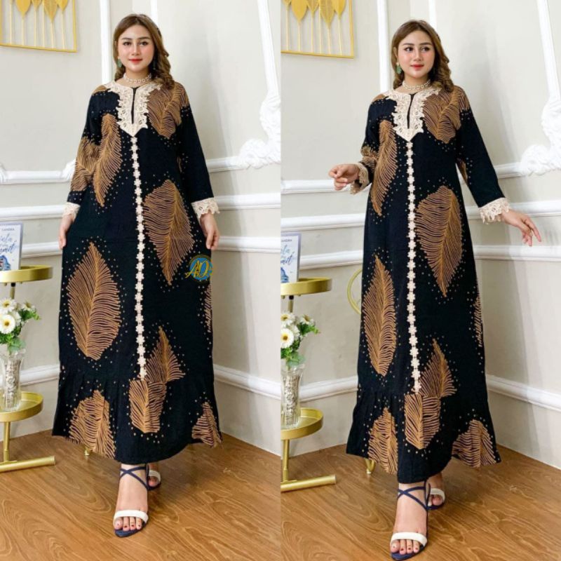 DASTER ARAB | DASTER RENDA | DASTER RENDA LENGAN PANJANG| DRESS ARAB