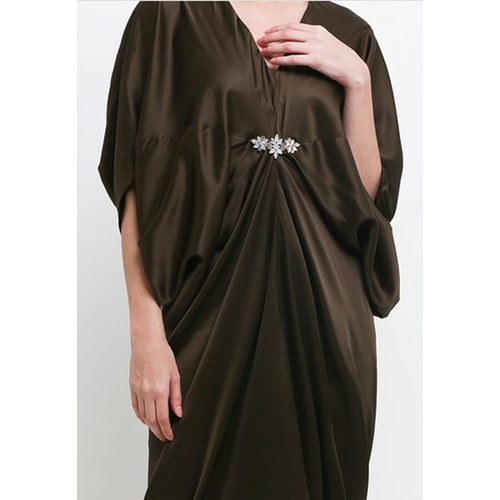 ICONS SILKY SATEEN PENGUIN KAFTAN W/TAL LEBARAN MODERN MEWAH FASHION WANITA MUSLIM TNIC0590BB/0322