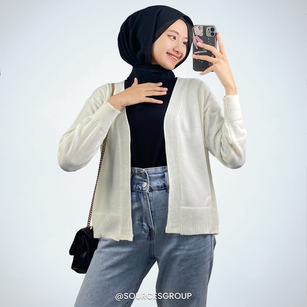 BEFAST - ZEC OOTD Wanita Cardigan LAILA / RJT Binance Outer Cardigan / Cardigan Wanita / Outer Polos / Fashion Remaja Wanita Kekiniaan / Cardigan Casual / Terbaru 2022 / Terlaris