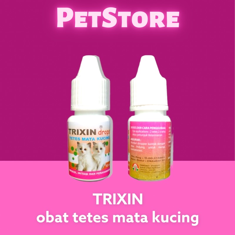 TRIXIN / MAX EYE Obat Tetes Mata Kucing Anjing