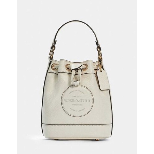 Coach Bucket Drawstring 15 In Coach Bucket In Signature Jacquard With Stripe And Coach Patch (C2569)