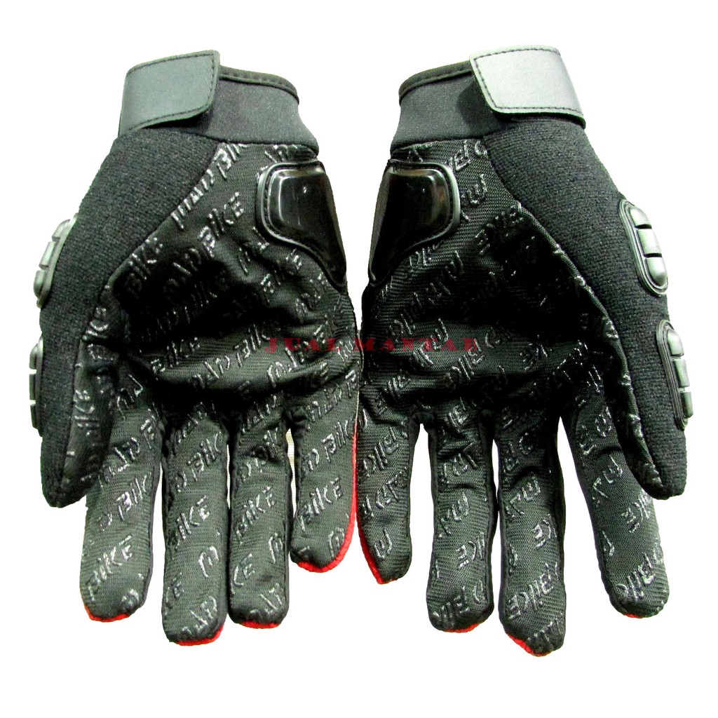 Sarung Tangan Motor Aksesoris Pengendara Motor MadBike 10A Sarung Tangan Full Jari Bikers l Ridding l Touring All Size Dewasa l Pria l Wanita Motorcycle Glove Best Quality Murah