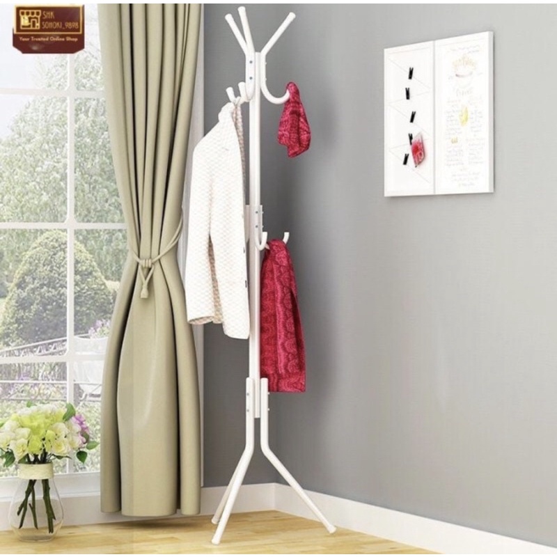 Stand Hanger Gantungan Berdiri Baju Topi Tas Jaket Baju dan Serbaguna - Stand gantungan baju