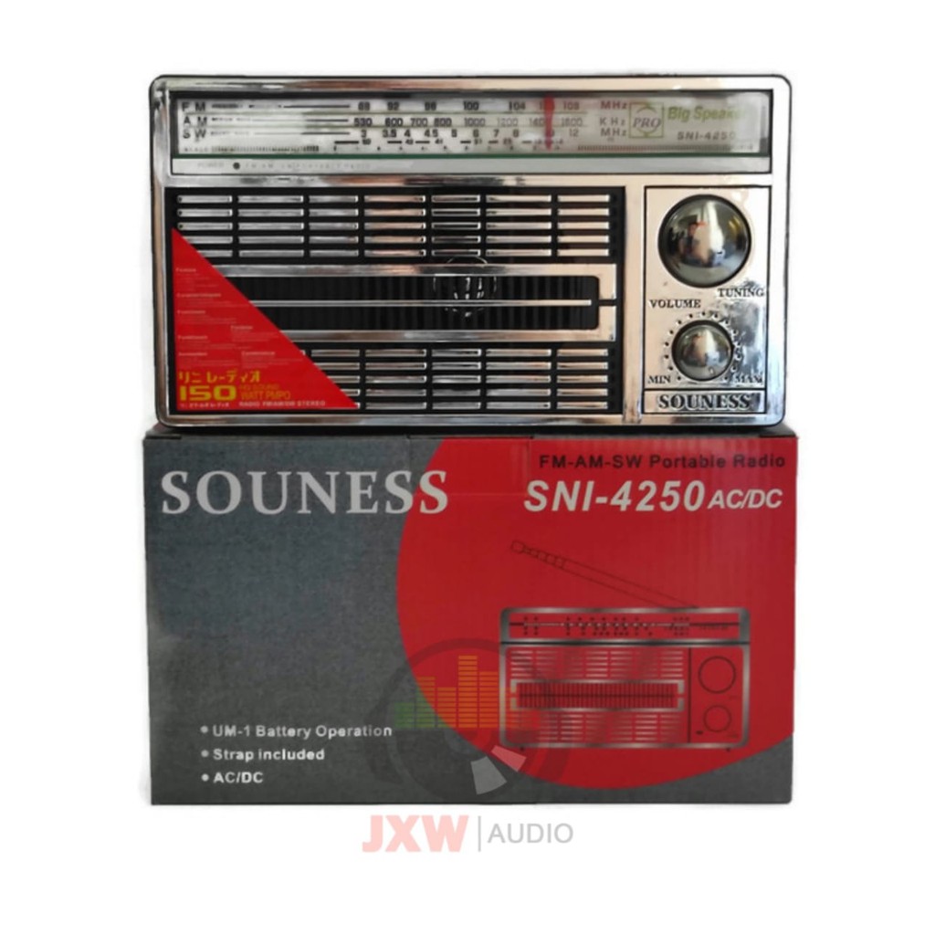 RADIO PORTABLE MURAH SOUNESS SNI 4250 / RADIO INTERNASIONAL SNI-4250 / RADIO JADUL 4250