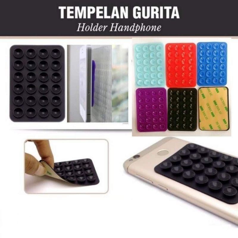 Perekat HP Tentakel Holder Gurita Tempelan Gurita Warna