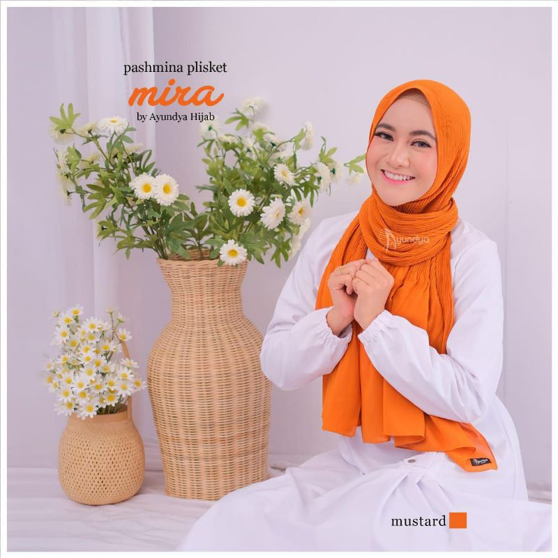 HIJAB PASHMINA PLISKET MIRA ORIGINAL AYUNDYA