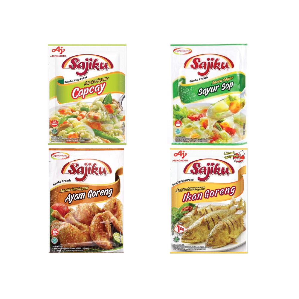 

SAJIKU BUMBU CAPCAY / SAYUR SOP / IKAN GORENG / AYAM GORENG