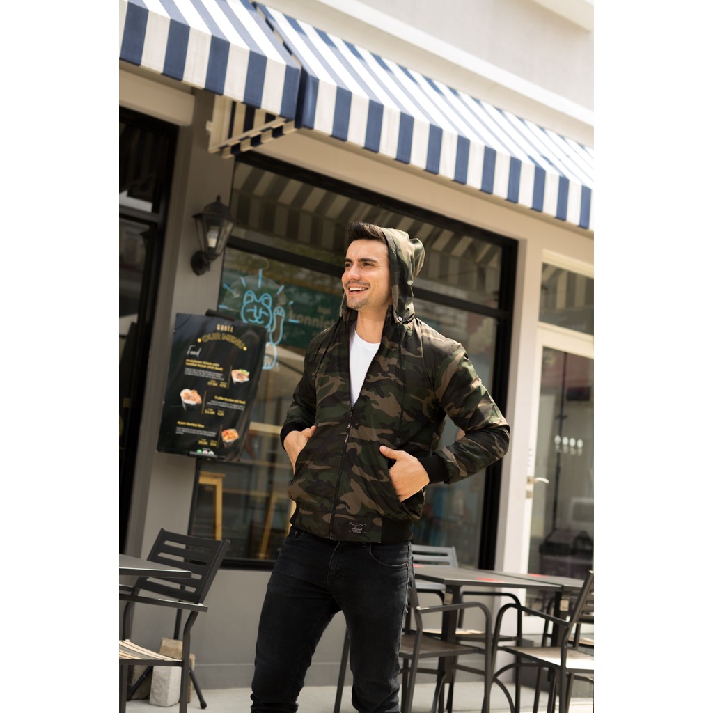 JAKET ARMY LORENG BOLAK BALIK JAKET PARASUT MOTIF PRIA