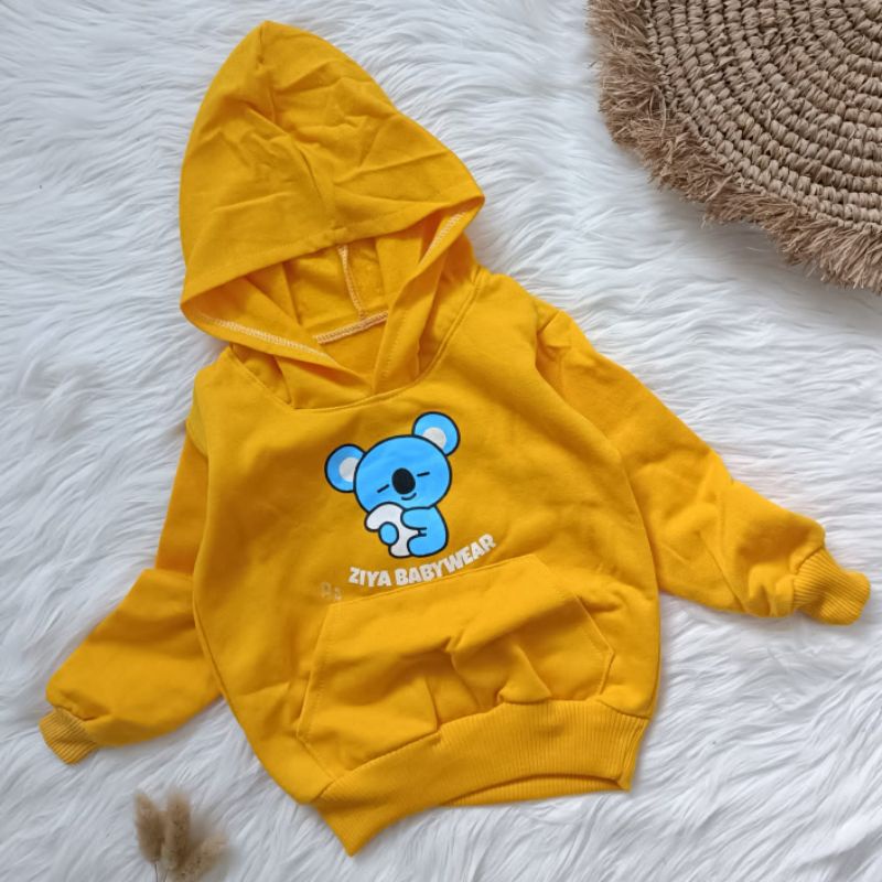 Sweater Hoodie Fleece 3-18 bulan / Baju hangat bayi