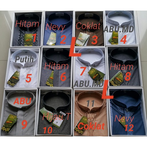 Baju koko Atlas Lengan panjang