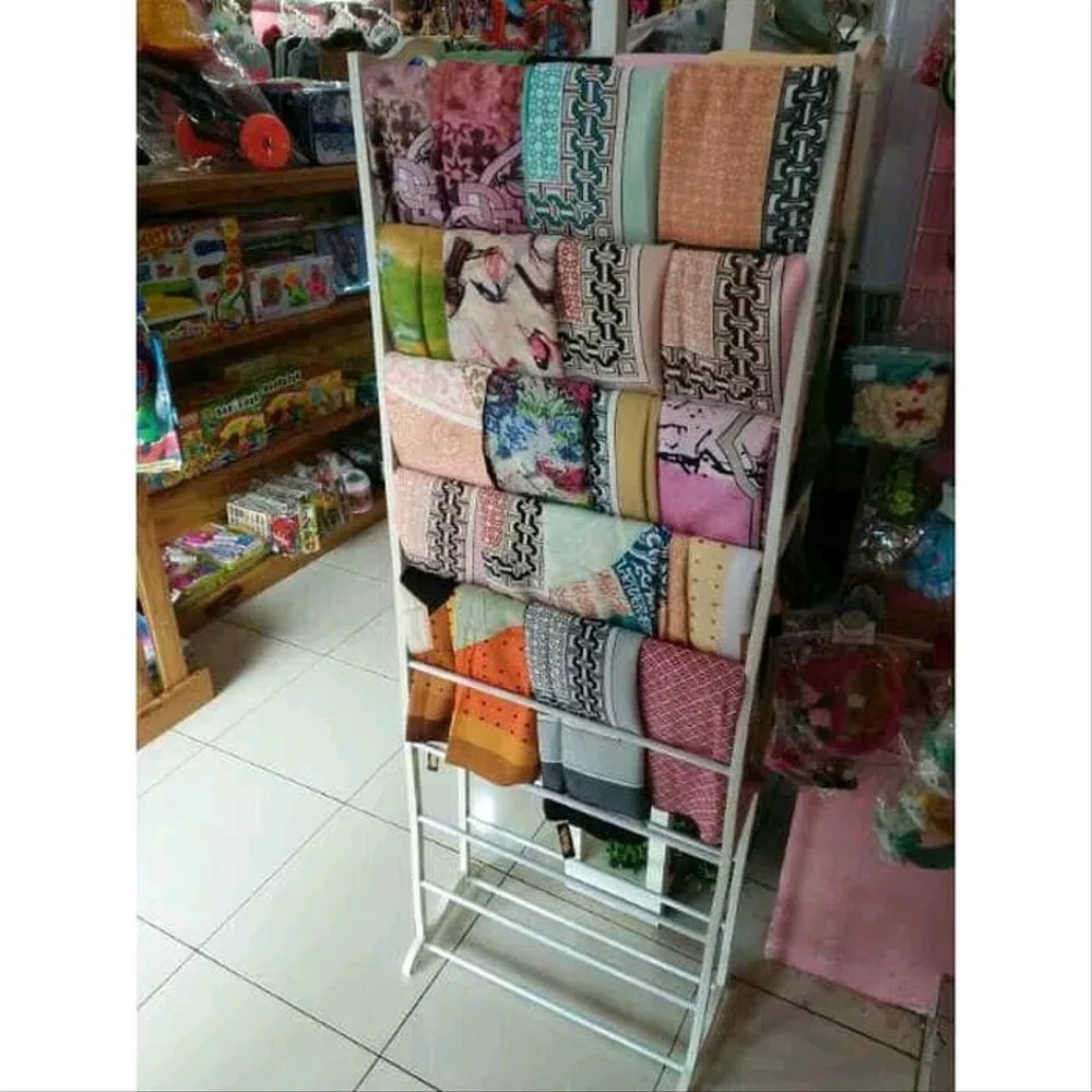  RAK  SEPATU BESI JILBAB HIJAB KERUDUNG DISPLAY GANTUNG  