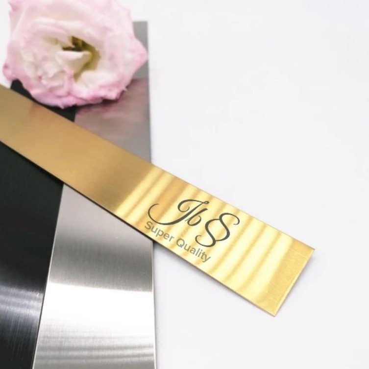 LIST STRIP HAIRLINE GOLD 30MMXP:305CMxT:0.8MM STAINLESS SS 201 - LIST INTERIOR/DEKORASI