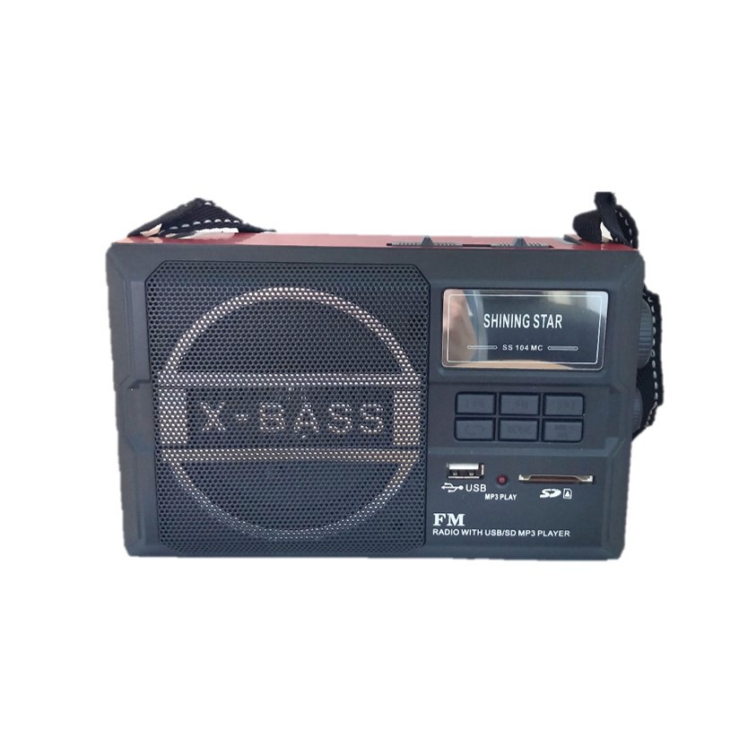 Radio FM Shining Star SS104 Recording Function Portable Radio With USB SD Card Player Free Earphone