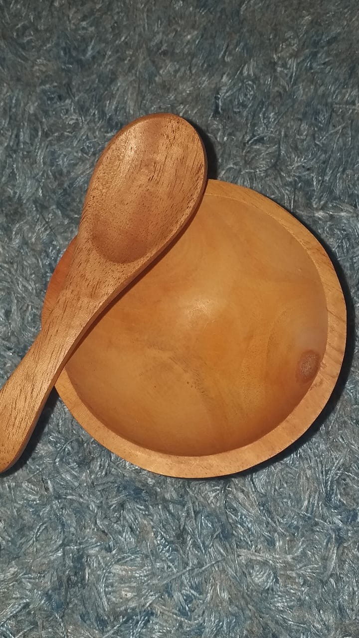 Set Mangkuk Masker Kayu Aesthetic (wooden Bowl Mask Set)