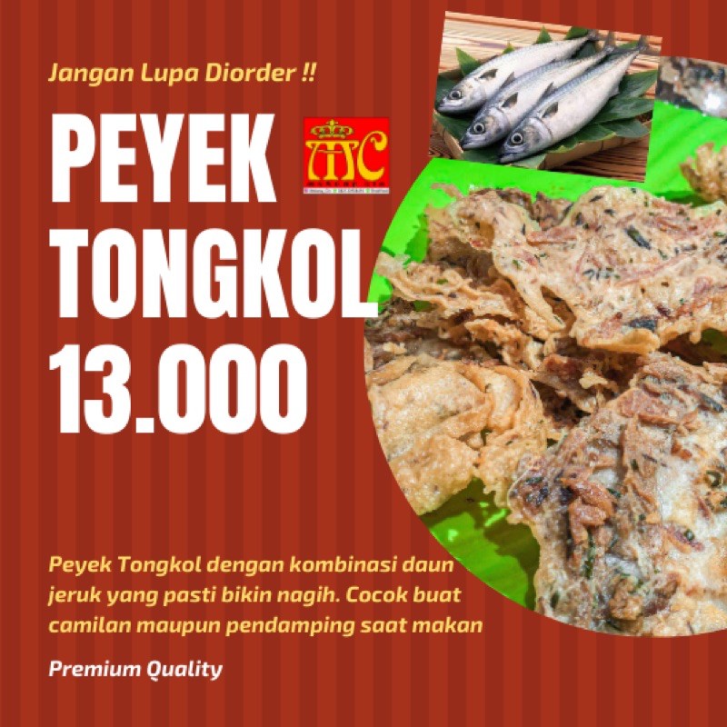 

Peyek Tongkol / Kripik Ikan / makanan ringan