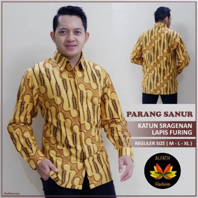 Batik pria lengan panjang | kemeja batik pria lengan panjang | batik lengan panjang murah solo
