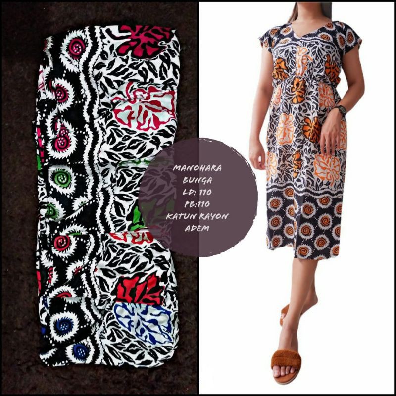 DASTER MANOHARA PENDEK BAHAN RAYON PREMIUM