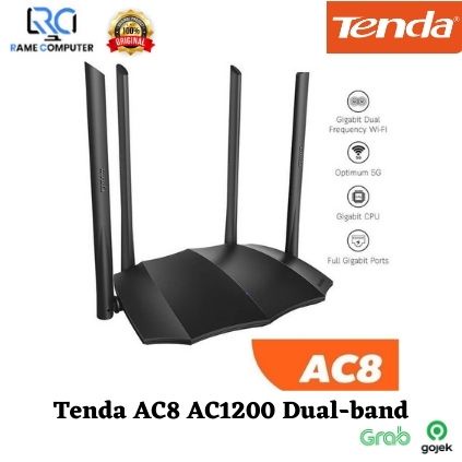 Router Tenda AC8 dual band WiFI Wireless Support IPV6 - ROUTER WIRELESS