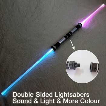 Pedang Mainan Double Bladed Star Wars Anak Pedang Mainan Led Flexibel Star Wars Lightsaber