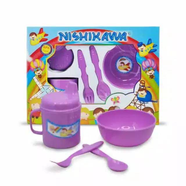 1 SET PERALATAN MAKAN BAYI NISHIKAWA KECIL-TEMPAT MAKAN BAYI NISHIKAWA KECIL-FEDDING NISHIKAWA KECIL