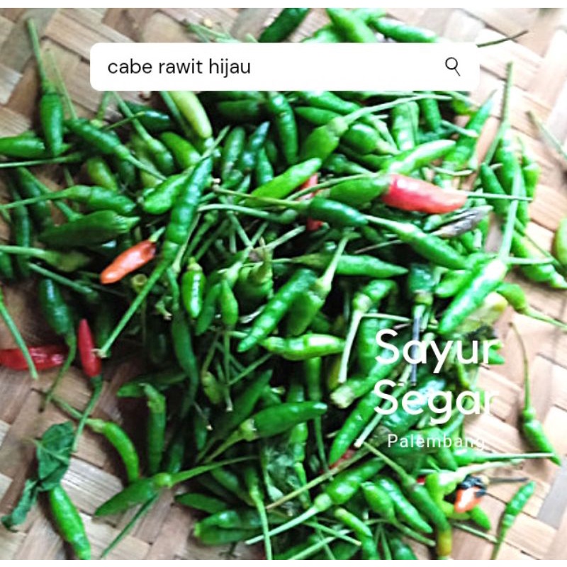 

Cabe Rawit Hijau 100-250 gr Sayur Segar Palembang