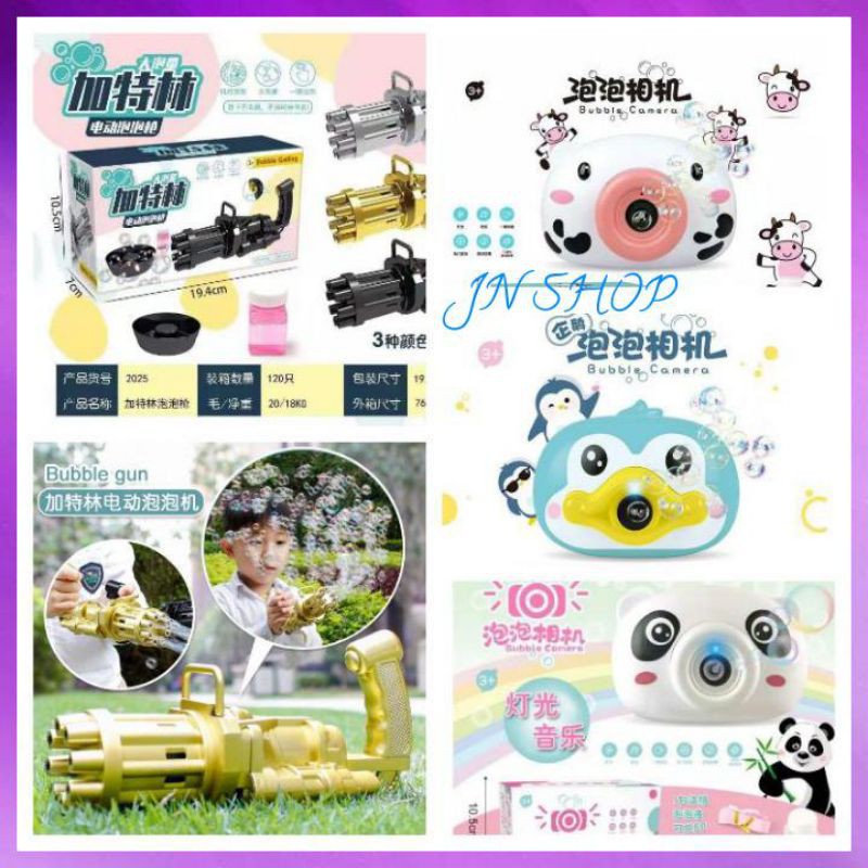 PROMO MAINAN BUBBLE ANAK SENJATA NEW BLN JUNI CAMERA BUBBLE ELEKTRIK PISTOL GUN CAIRAN SABUN BALON