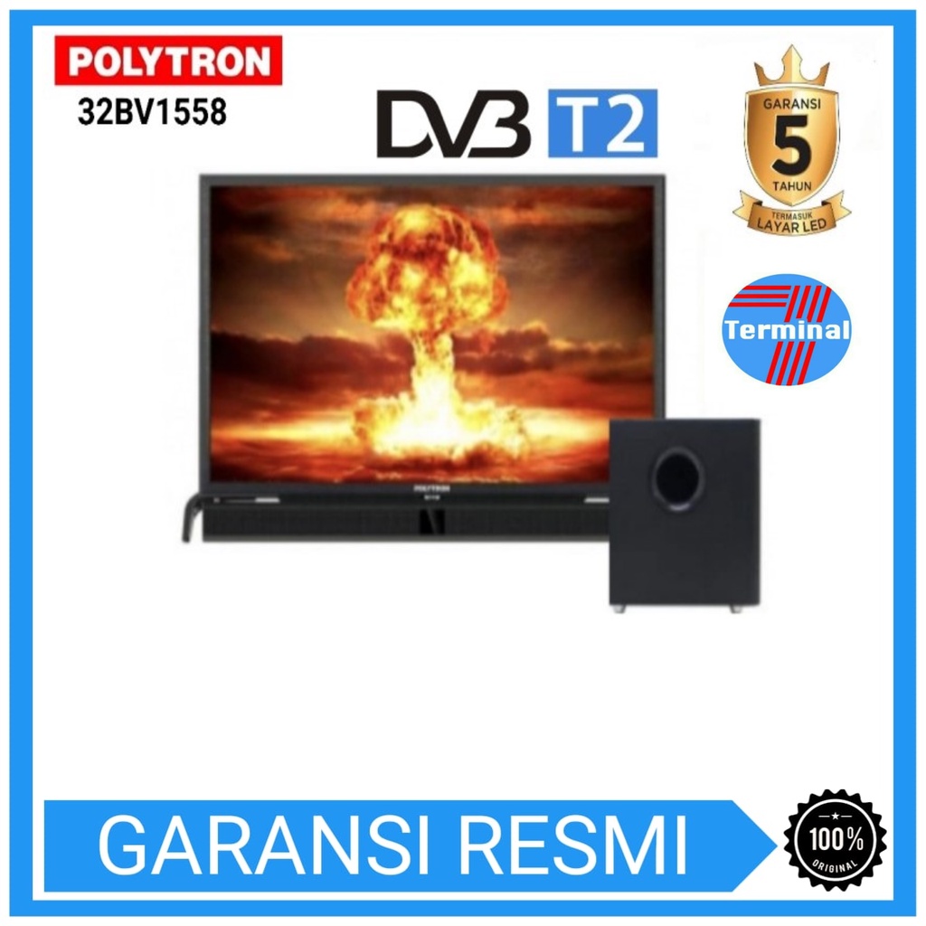 POLYTRON Cinemax Soundbar DIGITAL LED TV 32" PLD 32BV1558