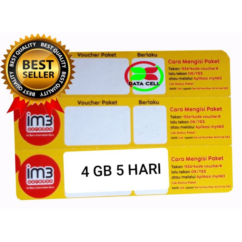 VOUCHER IM3 5 GB 5 HARI
