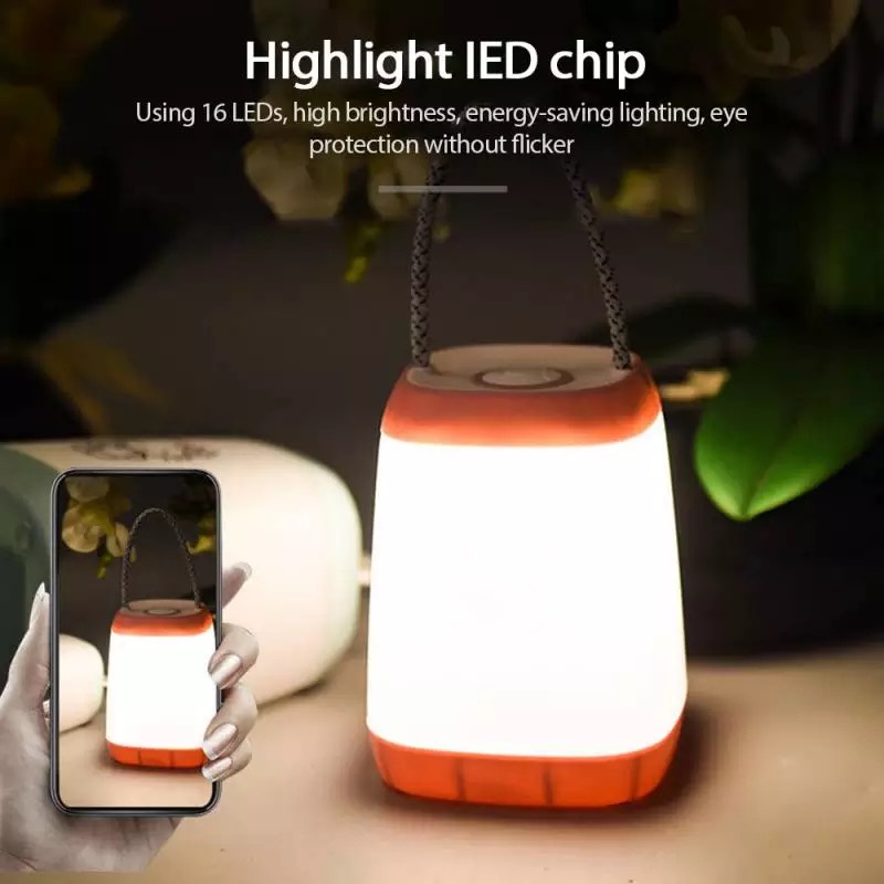 Lampu Emergency USB Charger LED Rechargable Camping Night Light