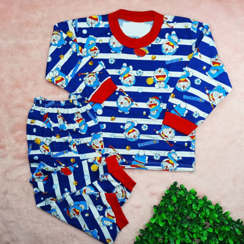 Ss#4002 Setelan Piyama Anak size 3-4tahun / Baju Tidur Anak / Baju Lengan Panjang