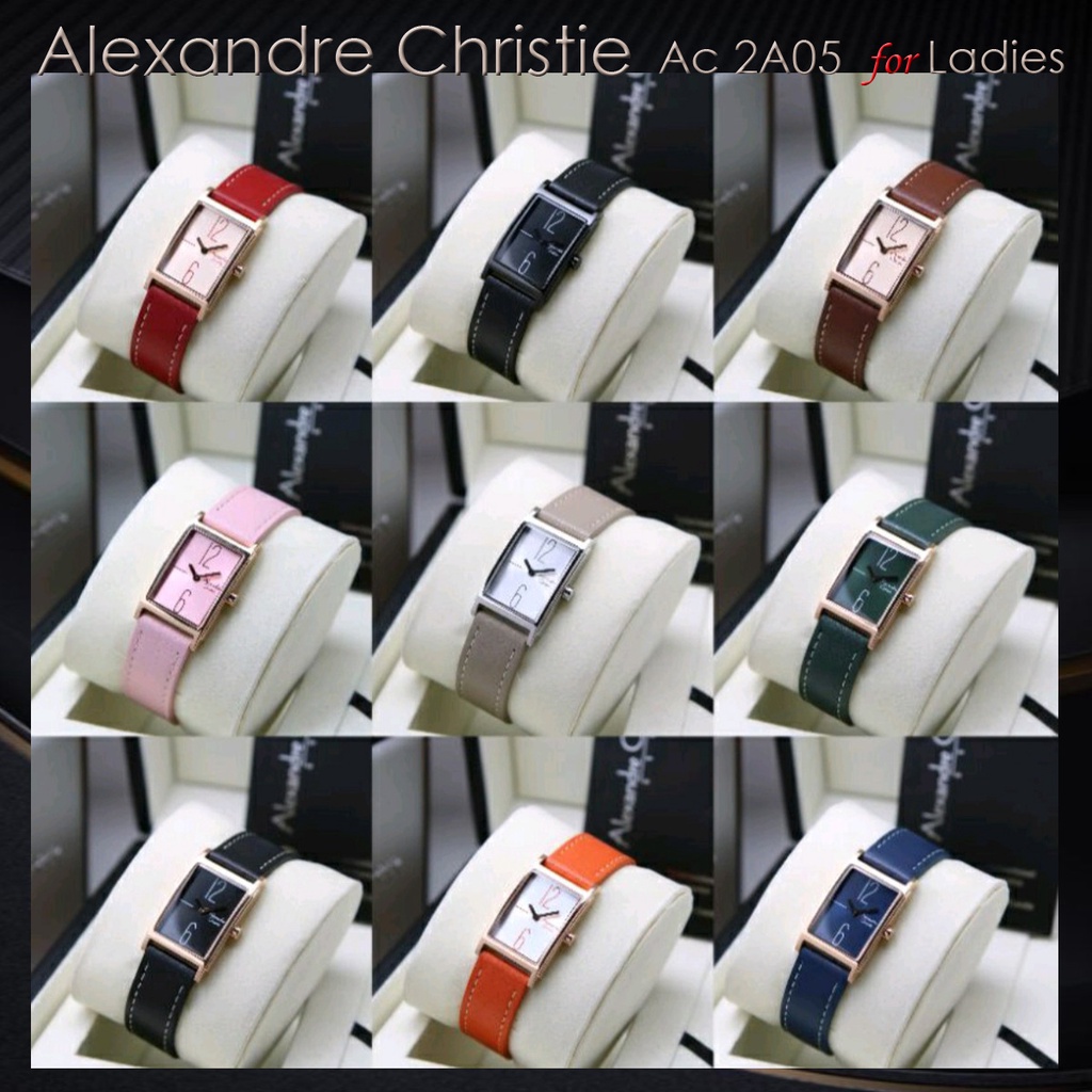 Alexandre Christie Ac 2A05 Jam Tangan Wanita Kulit Original Garansi Resmi 1 Tahun