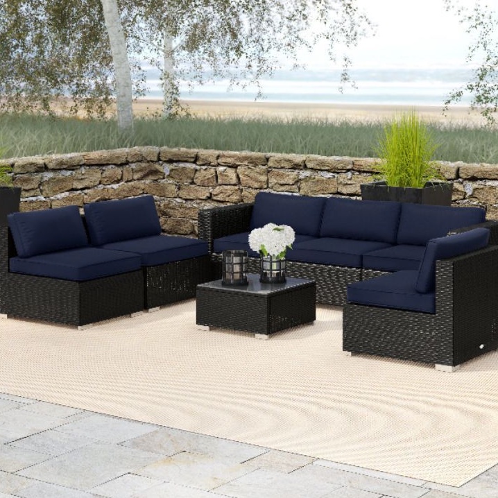 kursi tamu rotan sintetis minimalis modern